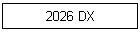 2026 DX