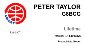 G8BCG AMSAT-NA LM 1907